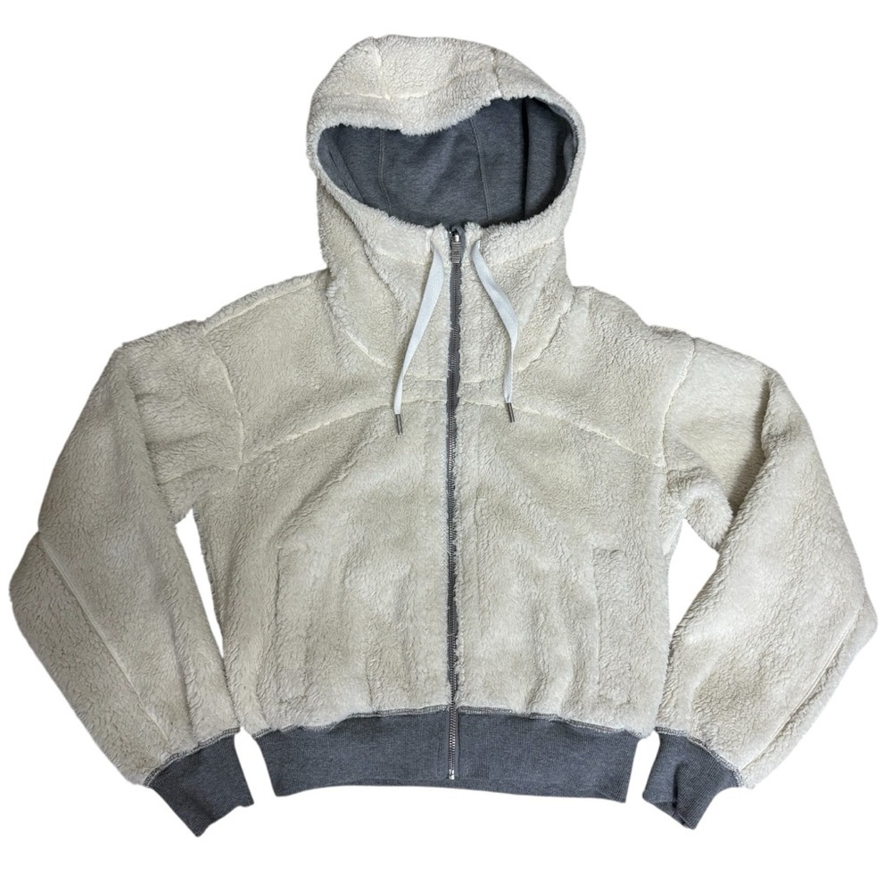 lululemon reversible Cream and Gray Hoodie